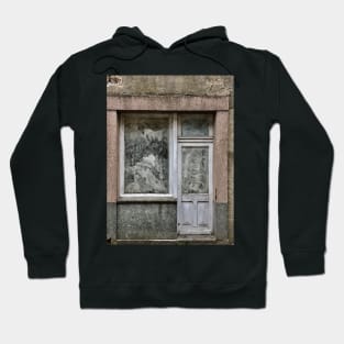 Whitewashed Windows In An Old Shop In France Hoodie